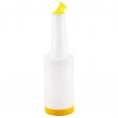 8032Y TableCraft, 1 Qt Pourmaster Bar Mix Pourer w/ Spout, Yellow