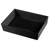 CW5004BKGS TableCraft Professional Bakeware, 1/2 Size 3" Deep Cast Aluminum Food Pan, Black w/ Green Speckle