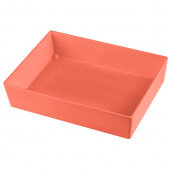 CW5004SNX TableCraft Professional Bakeware, 1/2 Size 3" Deep Cast Aluminum Food Pan, Sunset Orange