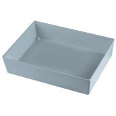 CW5004GY TableCraft Professional Bakeware, 1/2 Size 3" Deep Cast Aluminum Food Pan, Gray