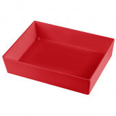 CW5004R TableCraft Professional Bakeware, 1/2 Size 3" Deep Cast Aluminum Food Pan, Red
