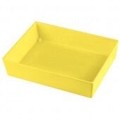 CW5004Y TableCraft Professional Bakeware, 1/2 Size 3" Deep Cast Aluminum Food Pan, Yellow