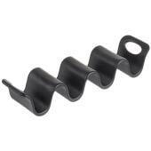 10279BK TableCraft, 3 - 4 Compartment Melamine Taco Holder, Black
