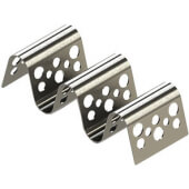 TRSP23 TableCraft, 2 - 3 Compartment Stainless Steel Perforated Taco Holder