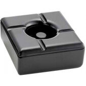 WPA5BK TableCraft, 4 1/2" Square Windproof Melamine Ashtray, Black