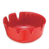 265R-1 TableCraft, 4" Classic Stacking Melamine Ashtray, Red