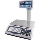 S2JR60LP CAS Scales, 60 Lb Price Computing Scale w/ Pole, S-2000 JR LCD