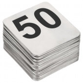 N150 TableCraft, Flat Number Card Set, Numbers 1-50