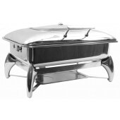CW40175 TableCraft, 7 Qt Full Size Stainless Steel Chafer Dish w/ Stand