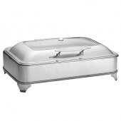 CW40160 TableCraft, 7 Qt Full Size Stainless Steel Electric Drop-In Chafer Dish w/ Stand