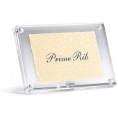 A362 TableCraft, 4" x 2-1/2" Acrylic Magnetic Card Holder