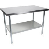 FBLG3630-X John Boos, 36" x 30" Stainless Steel Work Table w/ Undershelf
