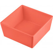 CW4004SNX TableCraft Professional Bakeware, 4 Qt Coated Cast Aluminum Straight Sided Bowl, Sunset Orange