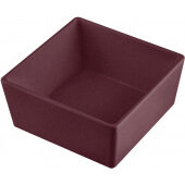 CW4004MRS TableCraft Professional Bakeware, 4 Qt Coated Cast Aluminum Straight Sided Bowl, Maroon w/ Speckle