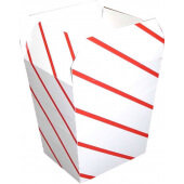 Dixie MDSCP, 16 oz Medium Paperboard Clam Shell Scoop Cup, Red Stripe ...
