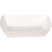 RP408 Dixie, 6 oz Poly Coated Paper Food Tray, Red Plaid (1,000/case)
