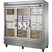 TS-72FG-HC~FGD01 True, 78" 3 Glass Door Reach-In Freezer, TS Series