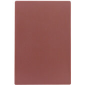 CB1218BRA TableCraft, 18" x 12" x 1/2" Polyethylene Cutting Board, Brown
