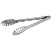 UT-12HT Winco, 12" Stainless Steel Extra Heavy Weight Utility Tongs