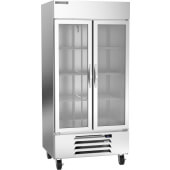 HBR35HC-1-G Beverage-Air, 40" 2 Glass Door Reach-In Refrigerator, Horizon Series