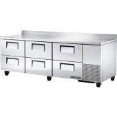 TWT-93D-6-HC True, 93" 6 Drawer Deep Worktop Refrigerator