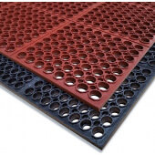 3525-C35 Cactus Mat, 60" x 36" VIP Performer Anti-Fatigue Rubber Floor Mat, Black