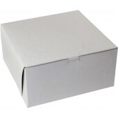 10105B-261 BOXit, 10" x 10" x 5" Solid Kraft Bakery Box, White (100/case)