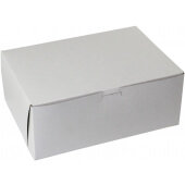 1294B-261 BOXit, 12" x 9" x 4" Solid Kraft Cupcake / Bakery Box, White (100/case)