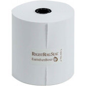1300SP National Checking Company, 3" x 165' White Bond 1-Ply Register Roll (30/case)