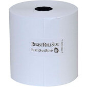 1300-190 National Checking Company, 3" x 190' White Bond 1-Ply Register Roll (50/case)