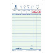210 National Checking Company, 100 Check Small 1-Part Guest Check Pad, Green (100/case)