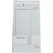 926SW National Checking Company, Large 2-Part Guest Check, Green (2,500/case)
