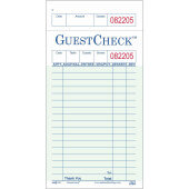 240-50 National Checking Company, 100 Check Medium 1-Part Guest Check Pad, Green (50/case)
