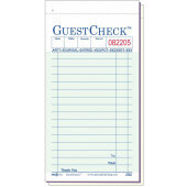 104-50 National Checking Company, 50 Check Medium 2-Part Guest Check Pad, Green (50/case)