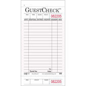 526 National Checking Company, 50 Check Medium 1-Part Guest Check Pad, Pink (50/case)