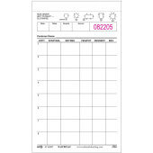 4716WP National Checking Company, 100 Check Medium Wide 1-Part Guest Check Pad, White (50/case)
