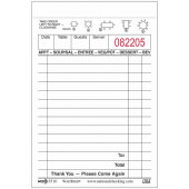 3516SP National Checking Company, 100 Check Small 1-Part Guest Check Pad, White (100/case)