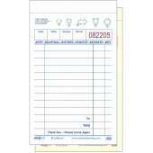101SP National Checking Company, 50 Check Medium 2-Part Carbonless Guest Check Pad, White (100/case)