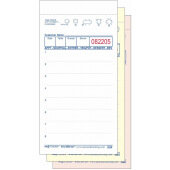 3700WP National Checking Company, 50 Check Medium 3-Part Carbonless Guest Check Pad, White (50/case)