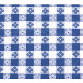 TBCO-70B Winco, 70" x 52" PVC Table Cloth, Blue Checkerboard