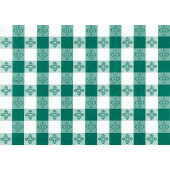 TBCO-70G Winco, 70" x 52" PVC Table Cloth, Green Checkerboard