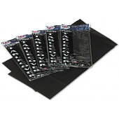 549BK Table Mate Products, 108" x 54" Heavyweight Plastic Table Cover, Black (6/pk)