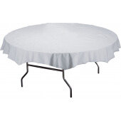 210101 Hoffmaster, 82" Octy-Round Poly-Tissue Table Cover, White (25/case)