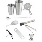 10827 TableCraft, 10-Piece Premium Stainless Steel Barware Set