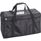 BLDB2412 American Metalcraft, 24 3/4" x 12 1/2" x 12" Deluxe Insulated Food Delivery Bag, Black