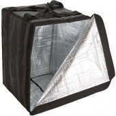 BLBAG26 American Metalcraft, 19" x 19" x 27" Deluxe Insulated Pizza Delivery Bag, Black