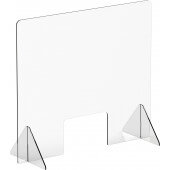 ACSS-3632W Winco, 36" x 32" Countertop Acrylic Safety Shield w/ Window