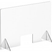ACSS-4832W Winco, 48" x 32" Countertop Acrylic Safety Shield w/ Window