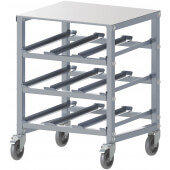 ALCR-3M Winco, Half Size Mobile Undercounter Aluminum Can Rack, 36 Can Capacity