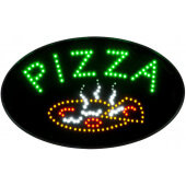 LED-11 Winco, 22 3/4" x 14" LED "Pizza" Sign w/ 3 Display Patterns